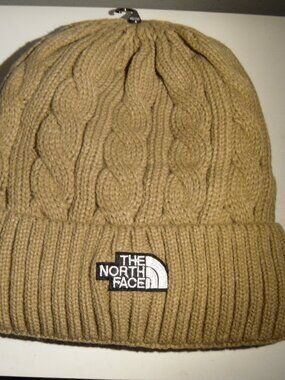 The North Face ski hat beige brand new